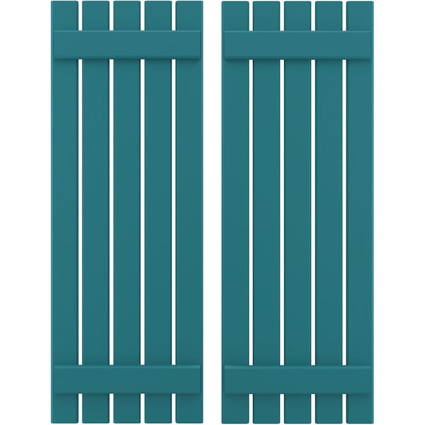 Ekena Millwork Americraft 5-Board, 2 Batten Exterior Real Wood Spaced Board-n-Batten Shutters, ARW101SB519X43ANH, PR ARW101SB519X43ANH - main